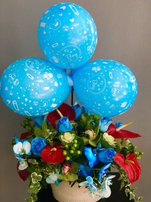 Ανθοσύνθεση σε καλάθι #526